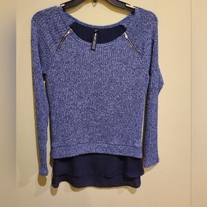 Design Lab Mixed Media Top